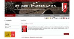 Desktop Screenshot of berliner-fechterbund.de